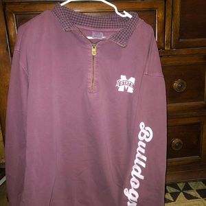 MS STATE BULLDOGS comfort color pullover size L
